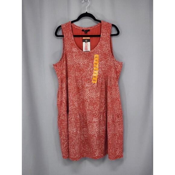 Frye Tiered Knit Dress Womens XXL Red Bandana Print Pockets Cottagecore Western - Picture 1 of 9